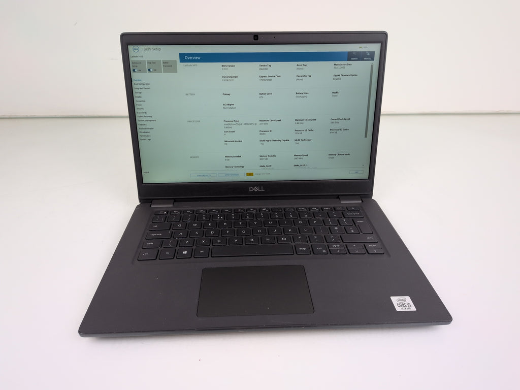 Dell Latitude 3410 14" Laptop Intel i5-10210U 1.6GHz 8GB 256GB NVMe Win 11 Pro